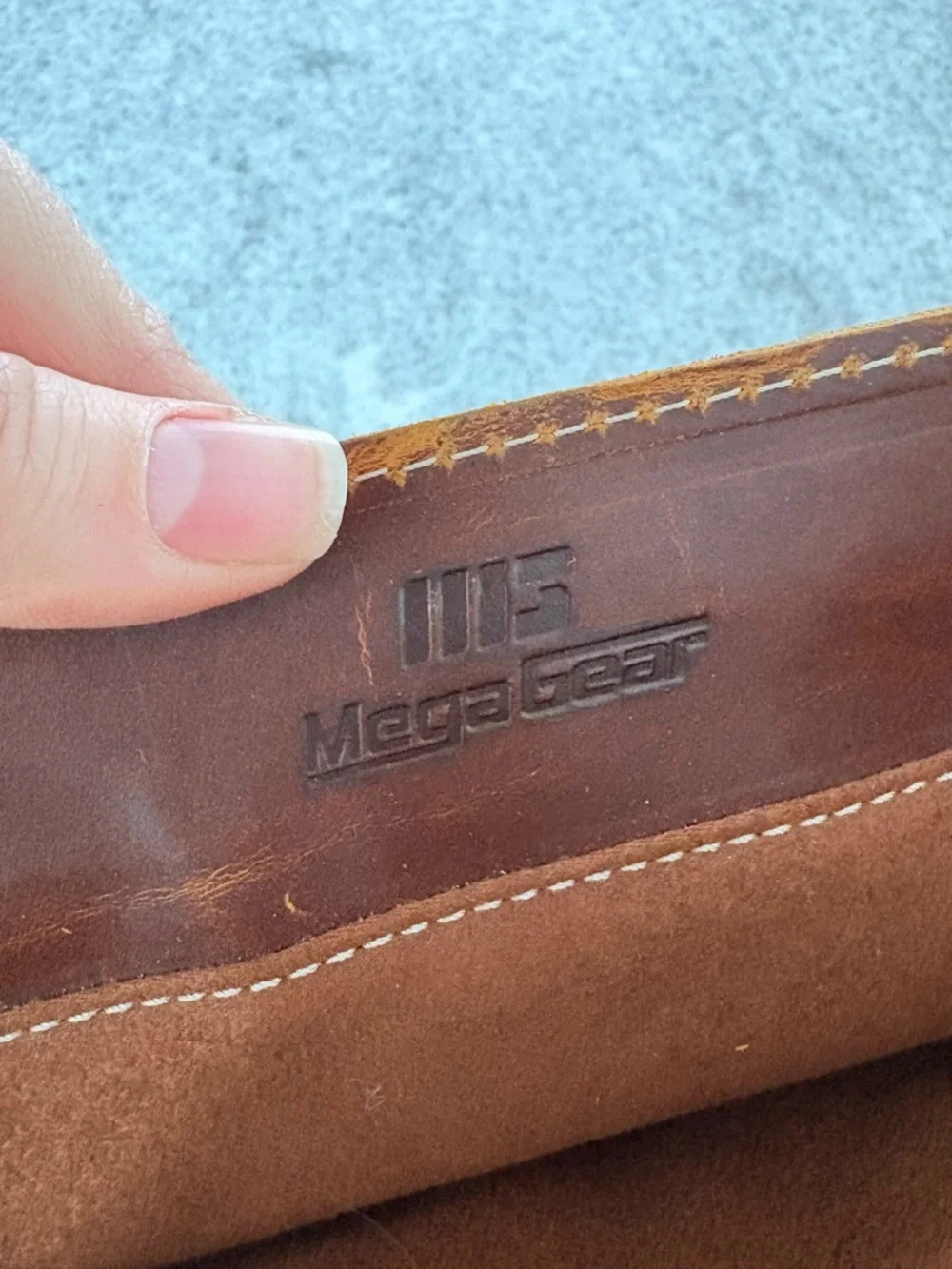 Mega Gear Valley backpack cowhide leather laptop bag handcrafted distressed